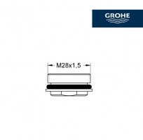 MEDIDAS AIREADOR MOUSSEUR M28x1,5 GROHE